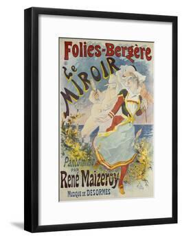 Folies Bergere, Le Miroir-Jules Chéret-Framed Giclee Print