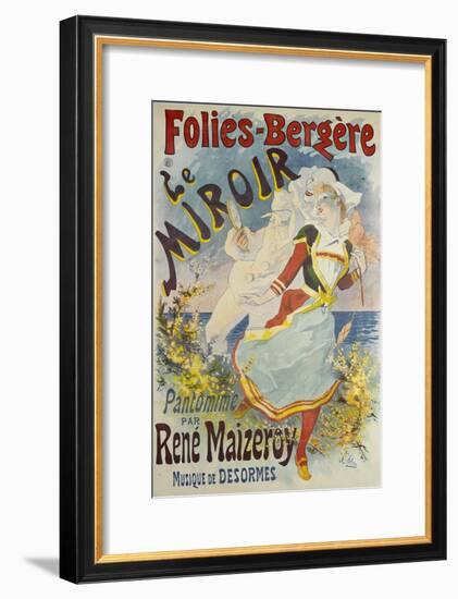 Folies Bergere, Le Miroir-Jules Chéret-Framed Giclee Print