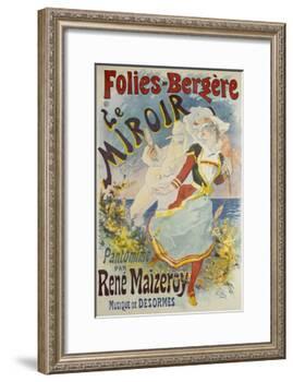 Folies Bergere, Le Miroir-Jules Chéret-Framed Giclee Print