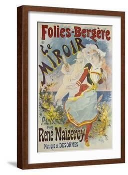 Folies Bergere, Le Miroir-Jules Chéret-Framed Giclee Print