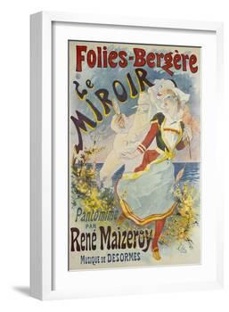 Folies Bergere, Le Miroir-Jules Chéret-Framed Giclee Print