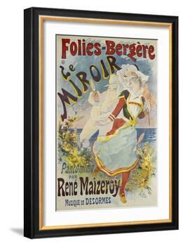 Folies Bergere, Le Miroir-Jules Chéret-Framed Giclee Print