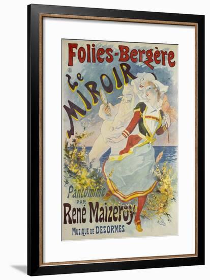 Folies Bergere, Le Miroir-Jules Chéret-Framed Giclee Print
