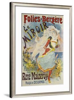 Folies Bergere, Le Miroir-Jules Chéret-Framed Giclee Print