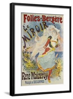 Folies Bergere, Le Miroir-Jules Chéret-Framed Giclee Print