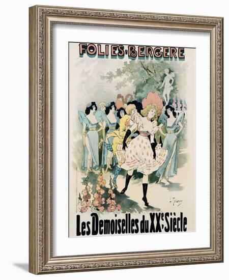 Folies-Bergere: Les Demoiselles Du Vingtieme Siecle Poster-A. Trinquier-Trianon-Framed Photographic Print