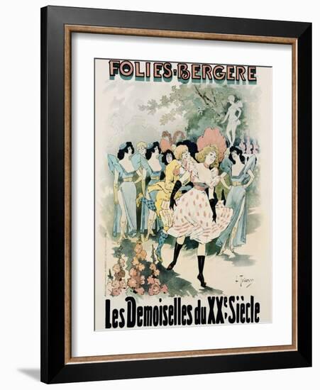 Folies-Bergere: Les Demoiselles Du Vingtieme Siecle Poster-A. Trinquier-Trianon-Framed Photographic Print