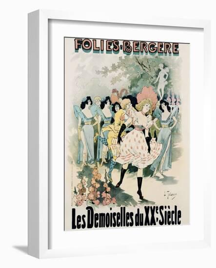 Folies-Bergere: Les Demoiselles Du Vingtieme Siecle Poster-A. Trinquier-Trianon-Framed Photographic Print