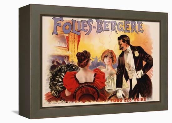Folies-Bergere Poster-null-Framed Premier Image Canvas