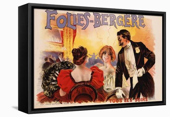 Folies-Bergere Poster-null-Framed Premier Image Canvas