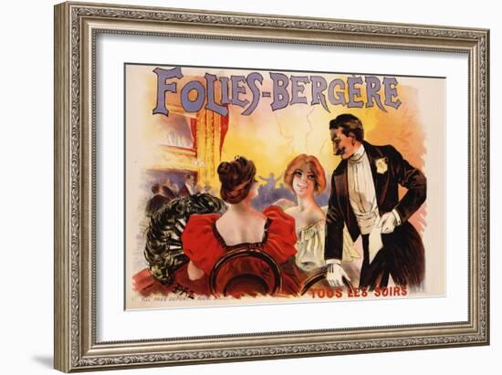 Folies-Bergere Poster-null-Framed Giclee Print