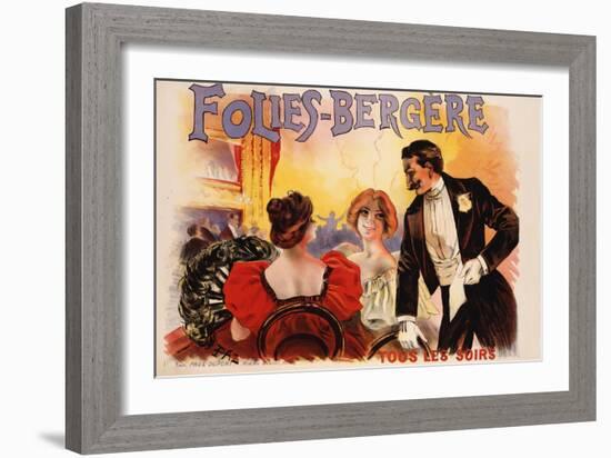 Folies-Bergere Poster-null-Framed Giclee Print