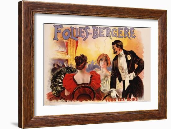 Folies-Bergere Poster-null-Framed Giclee Print