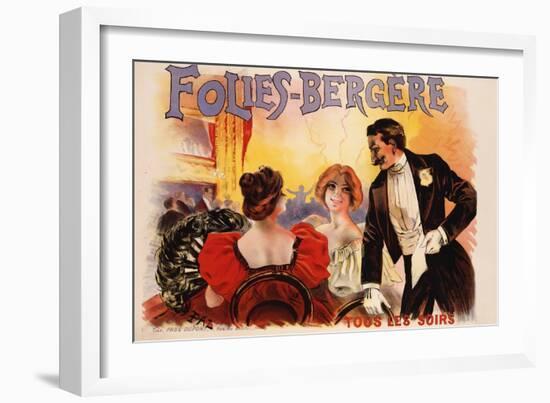 Folies-Bergere Poster-null-Framed Giclee Print