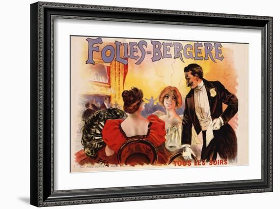 Folies-Bergere Poster-null-Framed Giclee Print