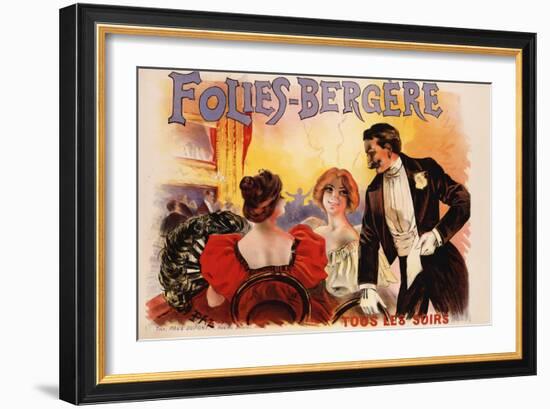 Folies-Bergere Poster-null-Framed Giclee Print