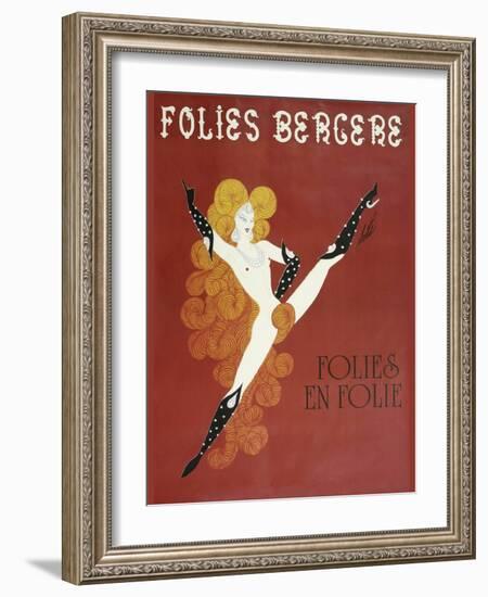 Folies Bergere Risque-null-Framed Giclee Print