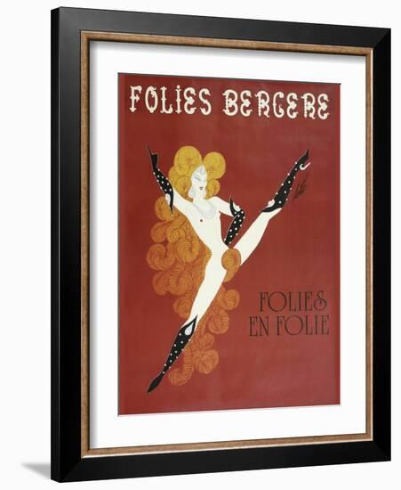 Folies Bergere Risque-null-Framed Giclee Print