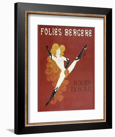 Folies Bergere Risque--Framed Giclee Print