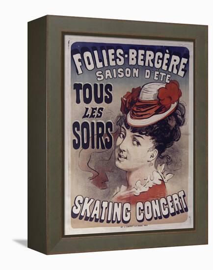 Folies Bergére Skating Concert-null-Framed Premier Image Canvas