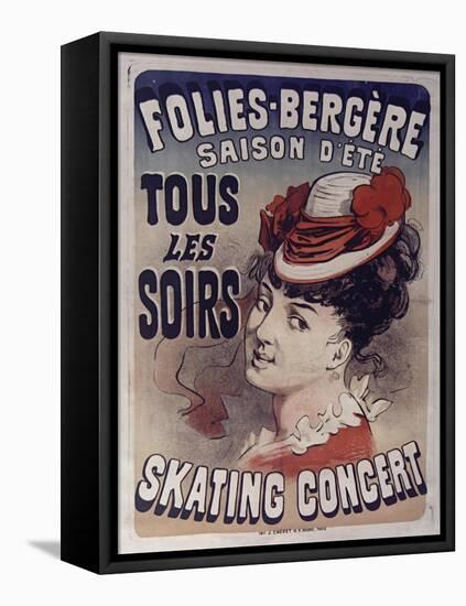 Folies Bergére Skating Concert-null-Framed Premier Image Canvas
