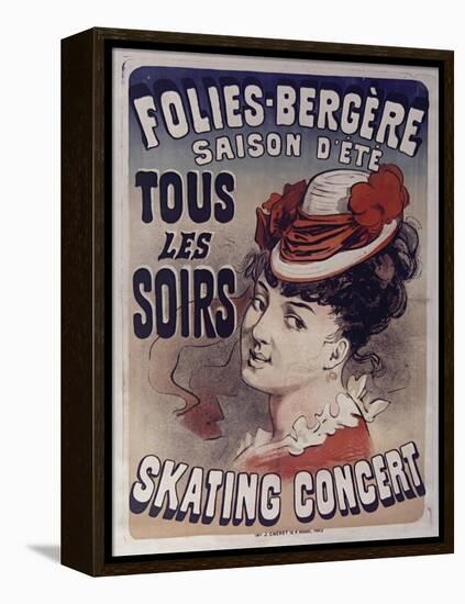 Folies Bergére Skating Concert-null-Framed Premier Image Canvas