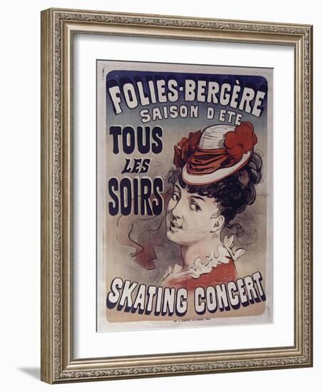 Folies Bergére Skating Concert-null-Framed Giclee Print