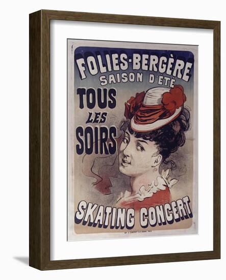 Folies Bergére Skating Concert-null-Framed Giclee Print