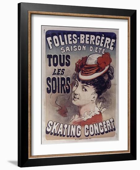 Folies Bergére Skating Concert-null-Framed Giclee Print