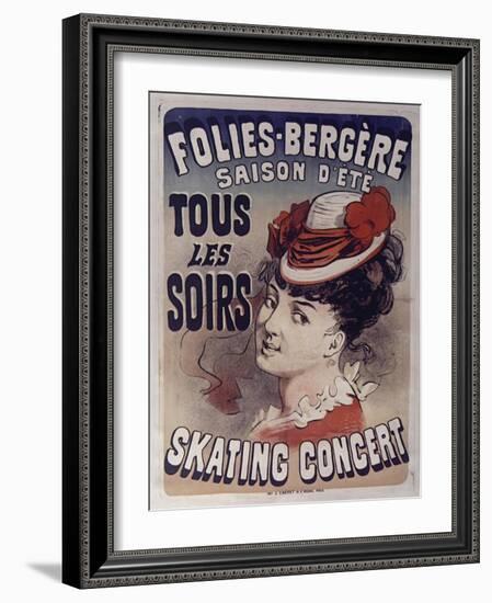 Folies Bergére Skating Concert-null-Framed Giclee Print