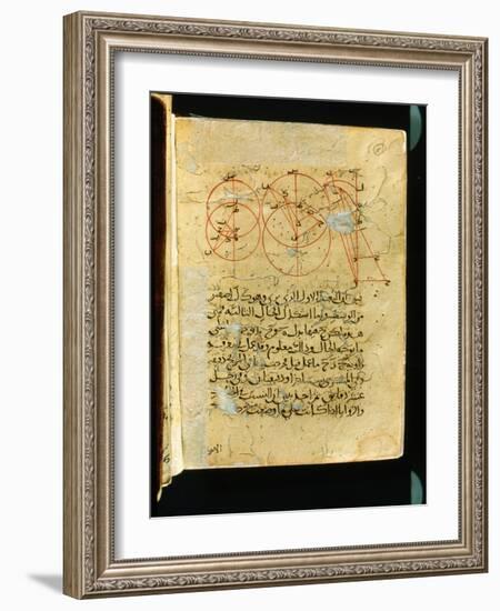Folio from an 19th C transcription of the 11th C treatise, Mukhtasar al- Majasti, by Ibn Sina-Werner Forman-Framed Giclee Print