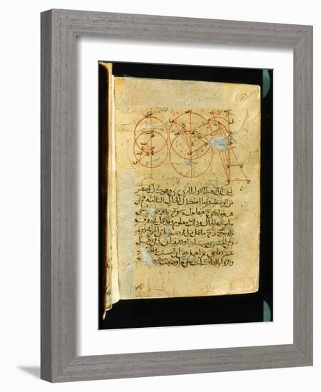 Folio from an 19th C transcription of the 11th C treatise, Mukhtasar al- Majasti, by Ibn Sina-Werner Forman-Framed Giclee Print