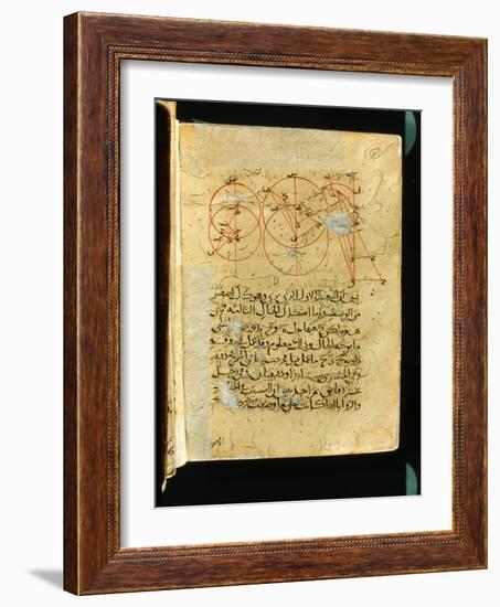 Folio from an 19th C transcription of the 11th C treatise, Mukhtasar al- Majasti, by Ibn Sina-Werner Forman-Framed Giclee Print