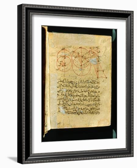 Folio from an 19th C transcription of the 11th C treatise, Mukhtasar al- Majasti, by Ibn Sina-Werner Forman-Framed Giclee Print