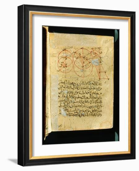 Folio from an 19th C transcription of the 11th C treatise, Mukhtasar al- Majasti, by Ibn Sina-Werner Forman-Framed Giclee Print