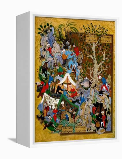 Folio from Haft Awrang (Seven Throne) by Jami, 1539-1543-null-Framed Premier Image Canvas