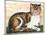 Folk Art: Cat-George White-Mounted Giclee Print
