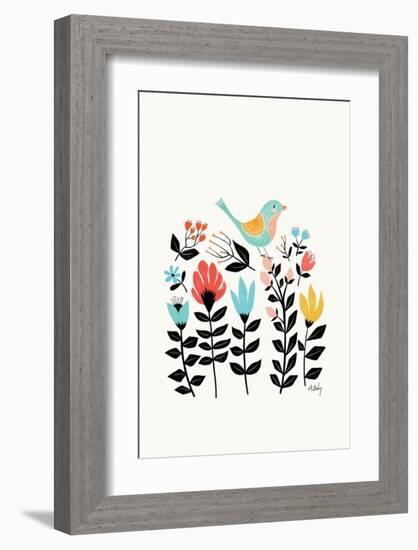 Folk Art Garden-Annie Bailey Art-Framed Art Print