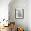 Folk Cat 3 Line Art-Oxana Zaika-Framed Giclee Print displayed on a wall