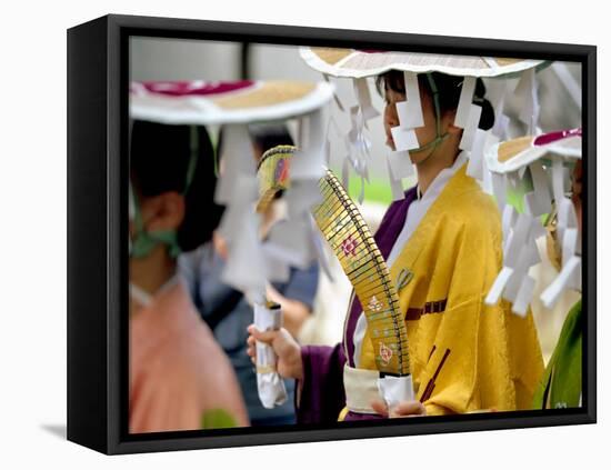 Folk Costume, Kyoto, Japan-Shin Terada-Framed Premier Image Canvas