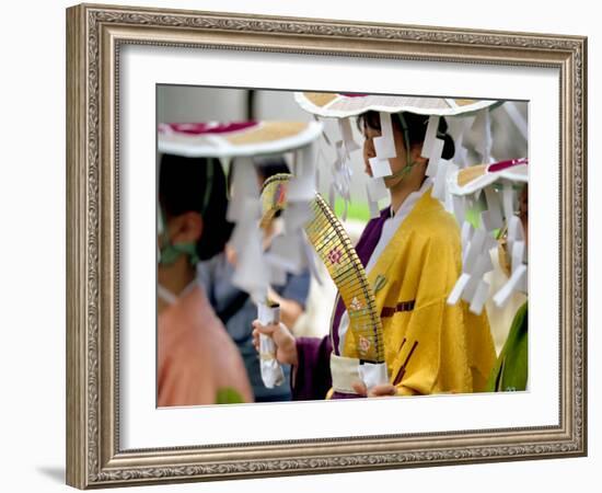 Folk Costume, Kyoto, Japan-Shin Terada-Framed Photographic Print