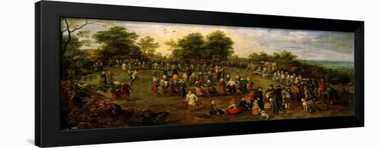 Folk Dance Before the Archdukes-Jan Brueghel the Elder-Framed Giclee Print