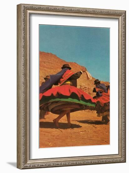 Folk Dancing in Bolivia-null-Framed Art Print