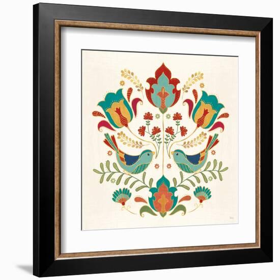 Folk Floral III-Veronique Charron-Framed Art Print