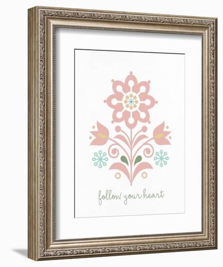 Folk Flower 1-Kimberly Allen-Framed Premium Giclee Print