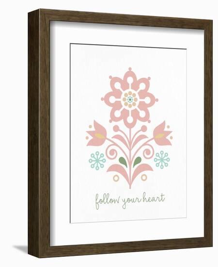 Folk Flower 1-Kimberly Allen-Framed Premium Giclee Print