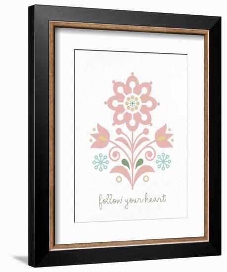 Folk Flower 1-Kimberly Allen-Framed Premium Giclee Print