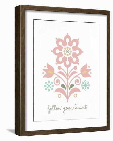 Folk Flower 1-Kimberly Allen-Framed Art Print