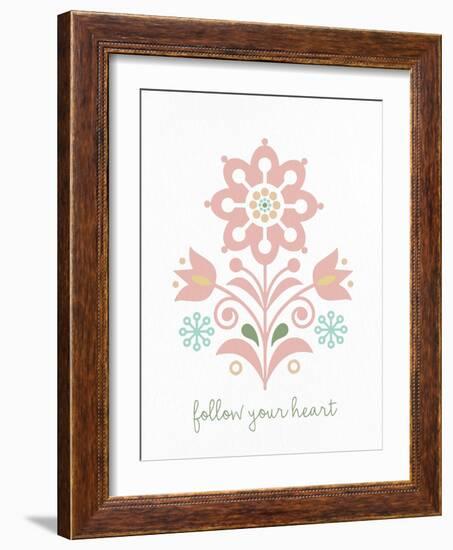 Folk Flower 1-Kimberly Allen-Framed Art Print