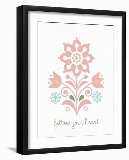 Folk Flower 1-Kimberly Allen-Framed Art Print